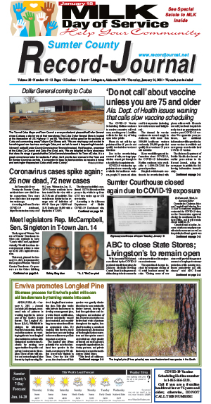 Sumter County Record Journal – Serving Sumter County And West Alabama