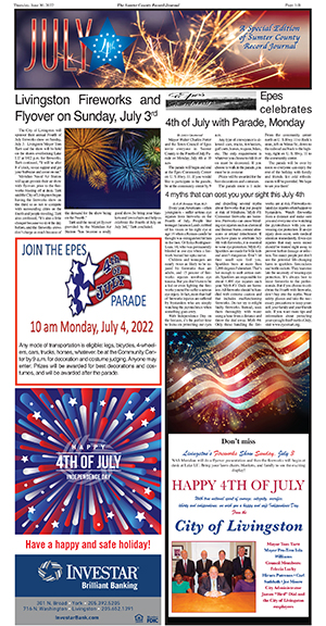 SCRJ Web Edition 6-30-22 – Sumter County Record Journal