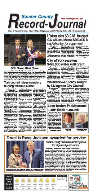 SCRJ web edition 10-06-22 – Sumter County Record Journal